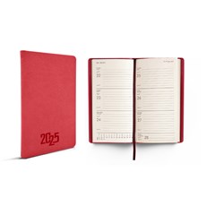 2025 Weekly Pocket Diary hard cover L/O 9x15cm