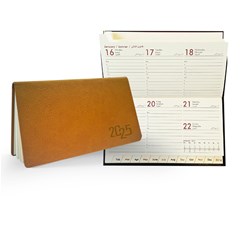 2025 Weekly Pocket Diary PU Cov Landscape 15x9 cm