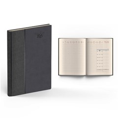 2025 Weekly Diary PU Padded Cov L/O- 21 x 26 cm
