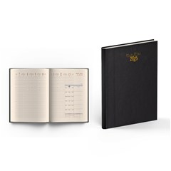 2025 Weekly Diary Padded Cover Gilded L/O 21x26 cm