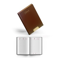 2025 Daily Diary Padded Cov Perforated Gilded B6