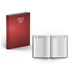 2025 Daily Diary PVC 2 Columns L/O B5