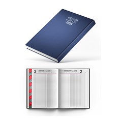 2025 Daily Diary PVC Cov 2col R/O Monthly Tabs B5