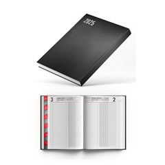 2025 Daily Diary Hard Cov 2col R/O Monthly Tabs B5