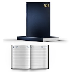 2025 Daily Diary Hard Cover 70g L/O Lines- A4