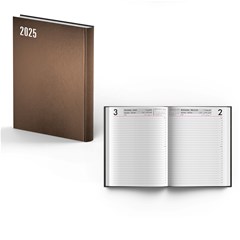 2025 Daily Diary Hard Cover Lines R/O B5