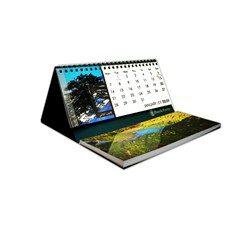 2025 Pyramid Monthly Desk Calendar with Notepad