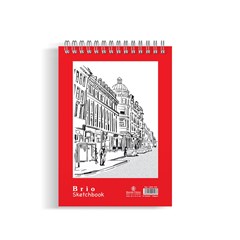 BRIO Sketch Book 100g Spiraled 16sh FC