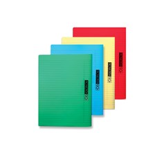 NOVENTA Ex Bk PP Stit 90g Lin 48sh  L/R A5 Red