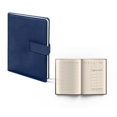 2025 Weekly Diary PU Cover 21x27cm Blue
