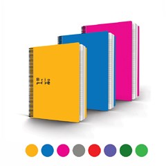 BRIO Univ. Bk- PB Cov. Spiral séy 60g- 72sh