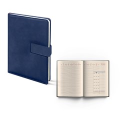 2026 Weekly Diary PU Cover 21x27cm Blue
