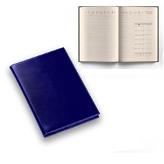 2026 Weekly Diary Portfolio PU Cover L/O A4 Blue