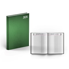 2026 Daily Diary Hard Cov 2 Columns L/O B5