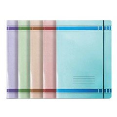 Flap File Carton 400g- FC- w/Elastic- Red
