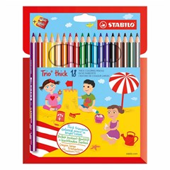 203/2-18 Trio 18pcs colored pencil box