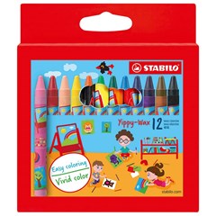 2812 Yippy-Wax 12 Colors in cardboard