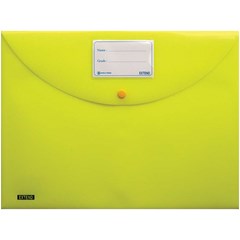 EXTEND Button file 300mic w/label- FC- Fluo-Yel