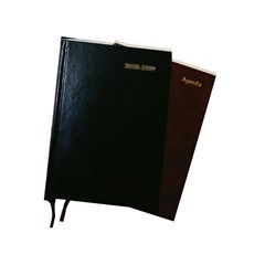 GENIO School Diary w/date- Uni-Color Hard Cover-BK