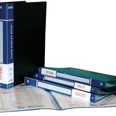 EXTEND Clear Book PP 50sh- A4 - Grey