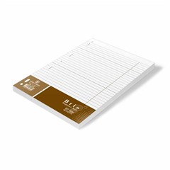 BRIO Ringbook Refill 60g Lin 48sh 20x28 cm White