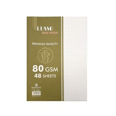 LUSSO Quiz Paper 80g Punched Quad 48sh A4  White
