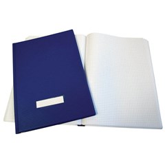 Record book PVC Cov- 5mm squares- FC- 96 sh.
