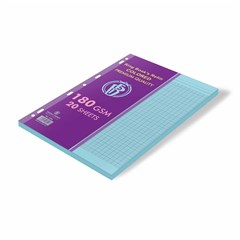 Ringbook Refill Bristol 180g Sey 20sh A4 Blue