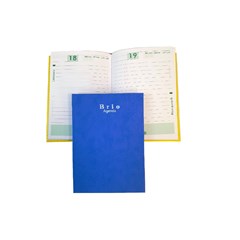 BRIO Agenda 60g semi-dated Hard Cover 12x17cm