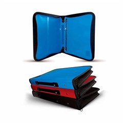 EXTEND Zipper Binder 4 Rings O 25mm A4 Pink