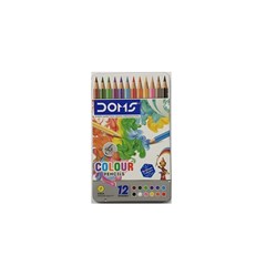 DOMS Supersoft Coloring Pencils 12 colors TIN box