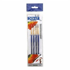 76605 DOMS Artistic Brushes Round 4pcs ( 0,2,4,6 )