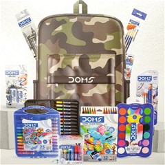 DOMS Camo Kit Bag including 12 Art products
