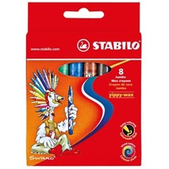 2808J Yippy-Wax JUMBO 8 Colors in cardboard